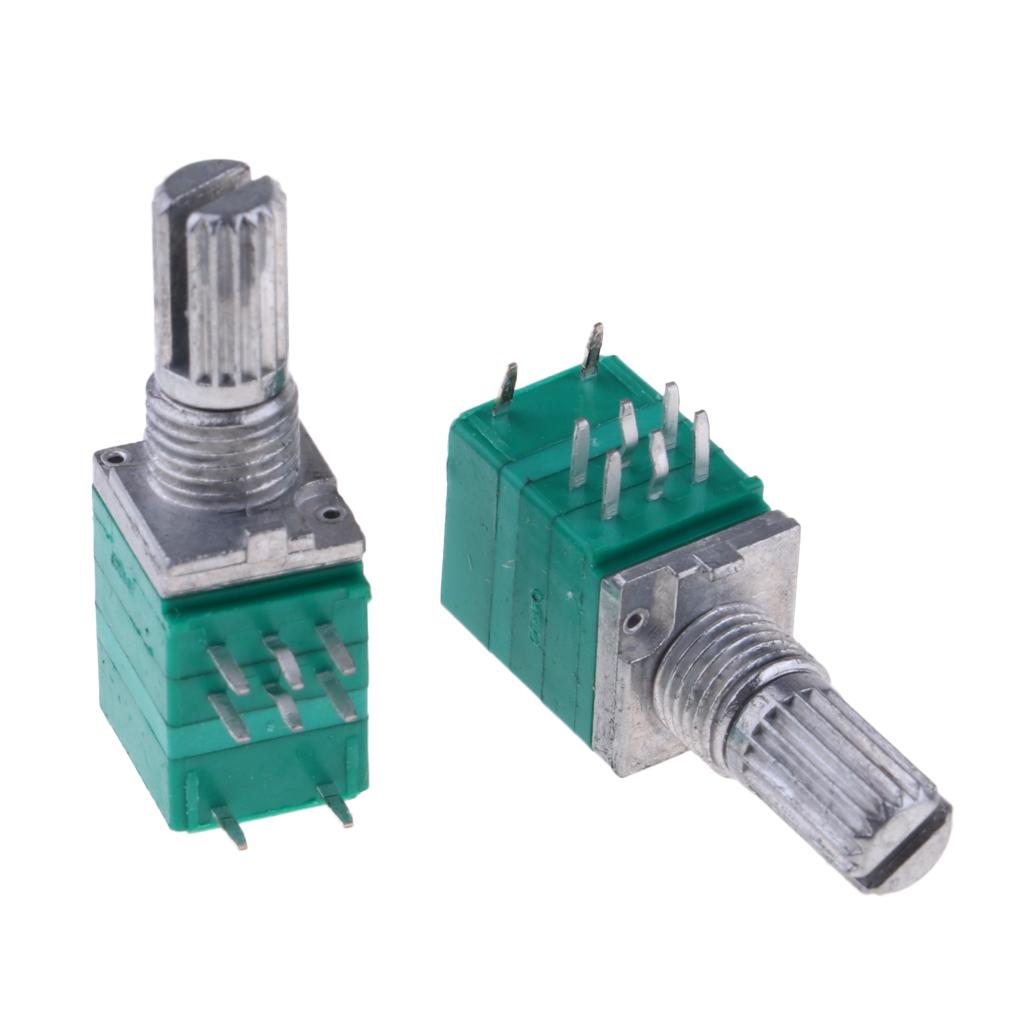 10 Pcs B10K Audio Amplifier Sealed Potentiometer Double 8-Pins