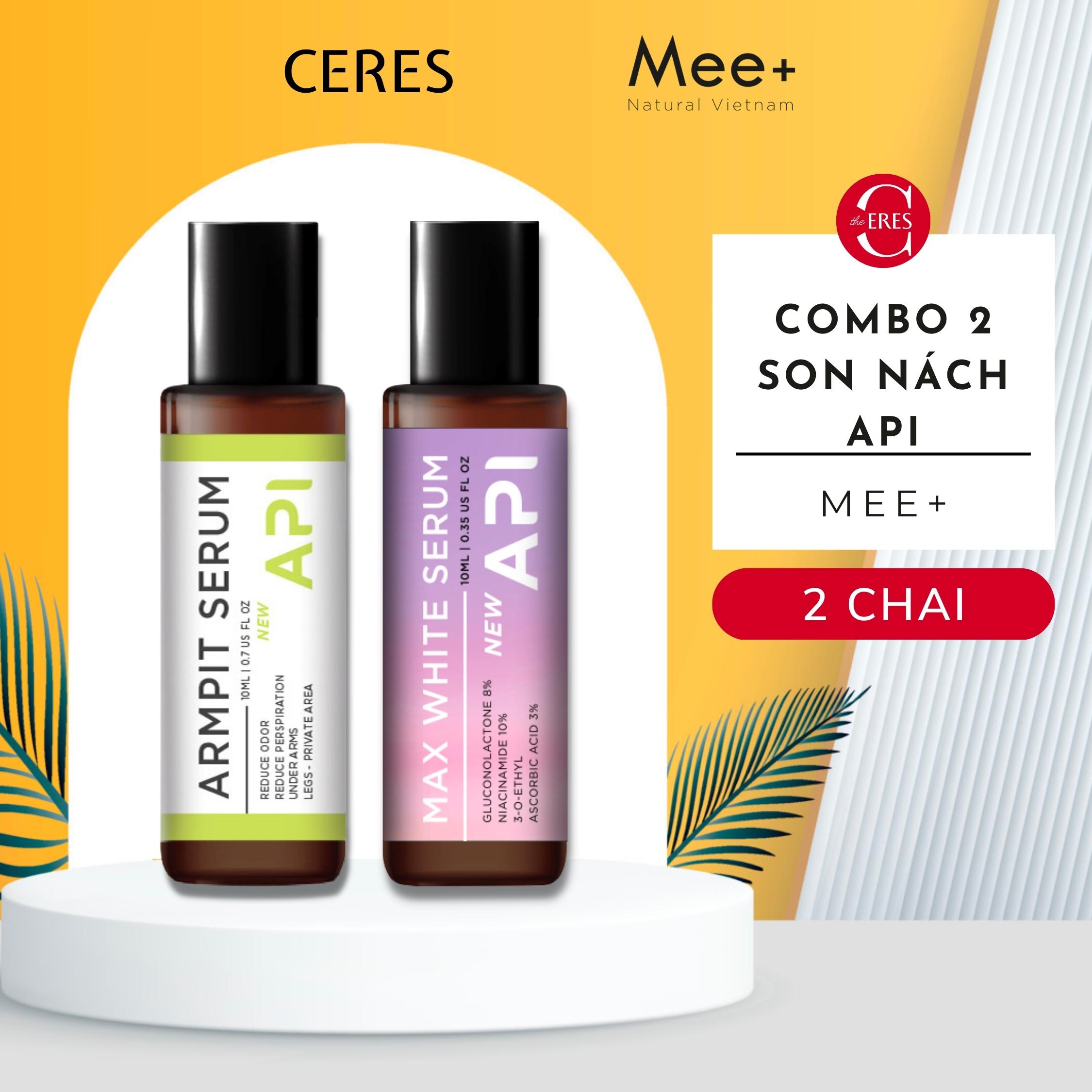 Lăn Nách Api Trắng Nách - Son Nách Mee Natural Giảm Thâm Khử Mùi Hôi Cho Nam Và Nữ 10ml