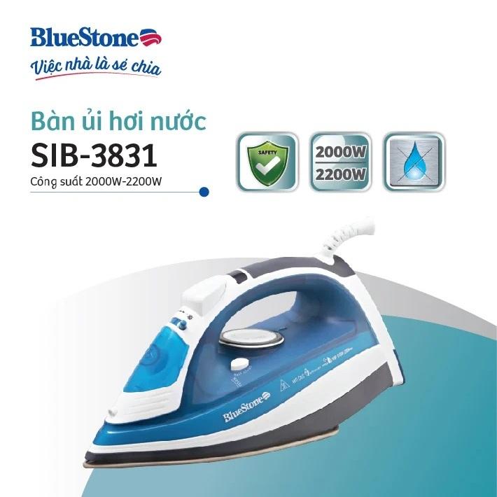 Bàn Ủi Hơi Nước BlueStone SIB-3831, 2200w - Phun Hơi Tăng Cường, Hàng Chính Hãng