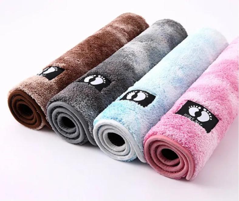 Thảm Lau Chân Nhà Tắm Phòng Khách Cao Cấp Chống Trượt Phần Lông Dày Tạo Cảm Giác Mềm Mại Thoải Mái- Giao Màu Ngẫu Nhiên