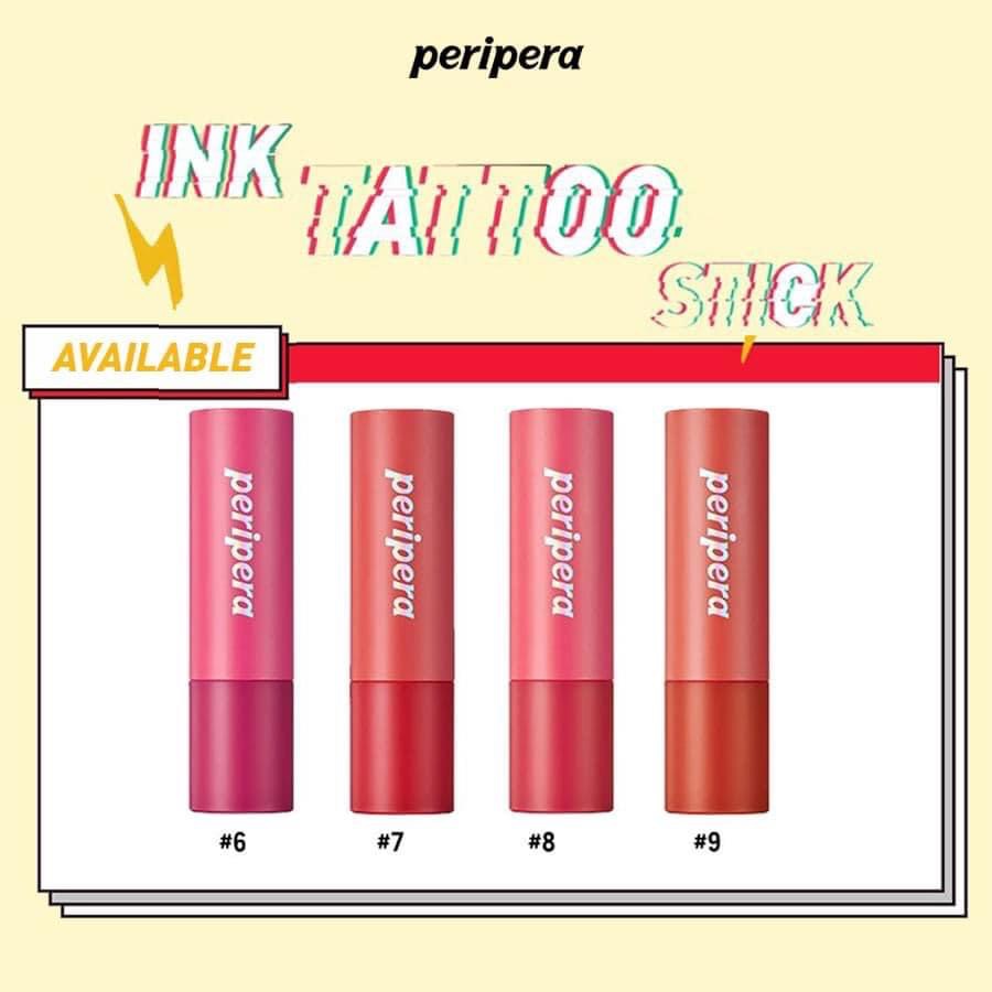 Son thỏi lì mịn PERIPERA INK TATTOO STICK 3.2g