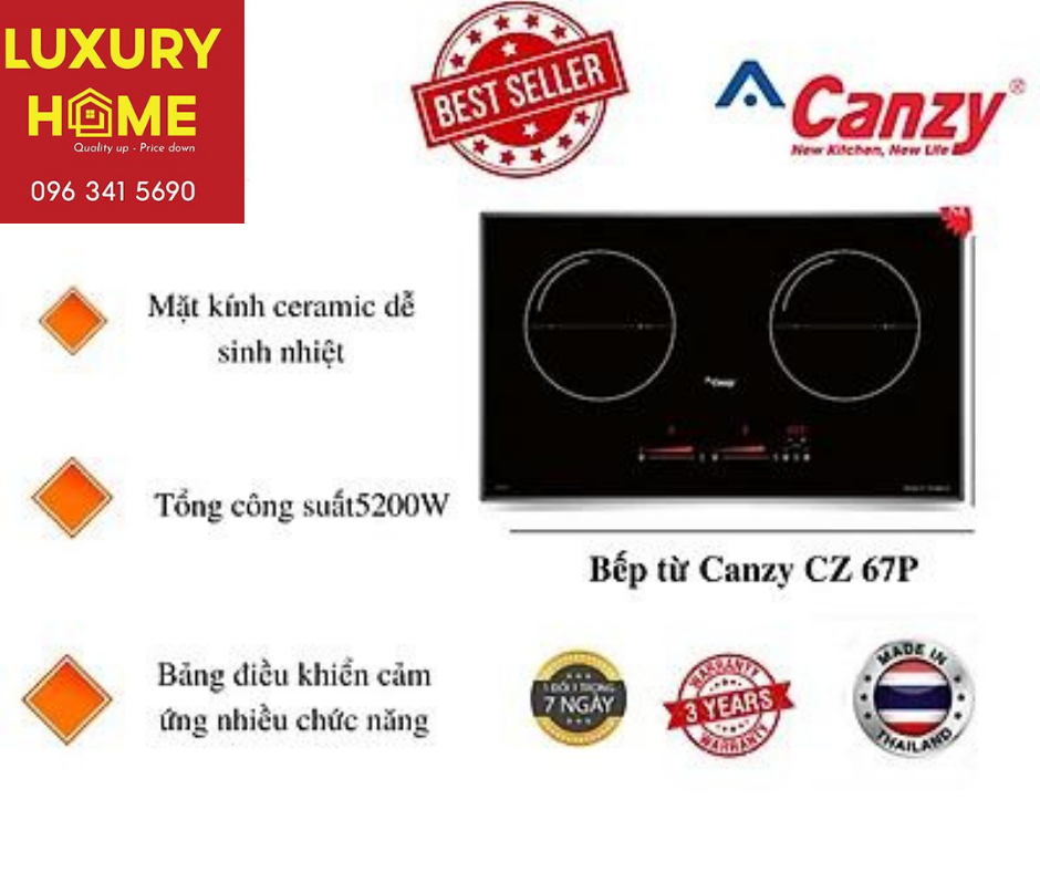 Bếp từ Canzy CZ 67P - Hàng Hàng Chính Hãng