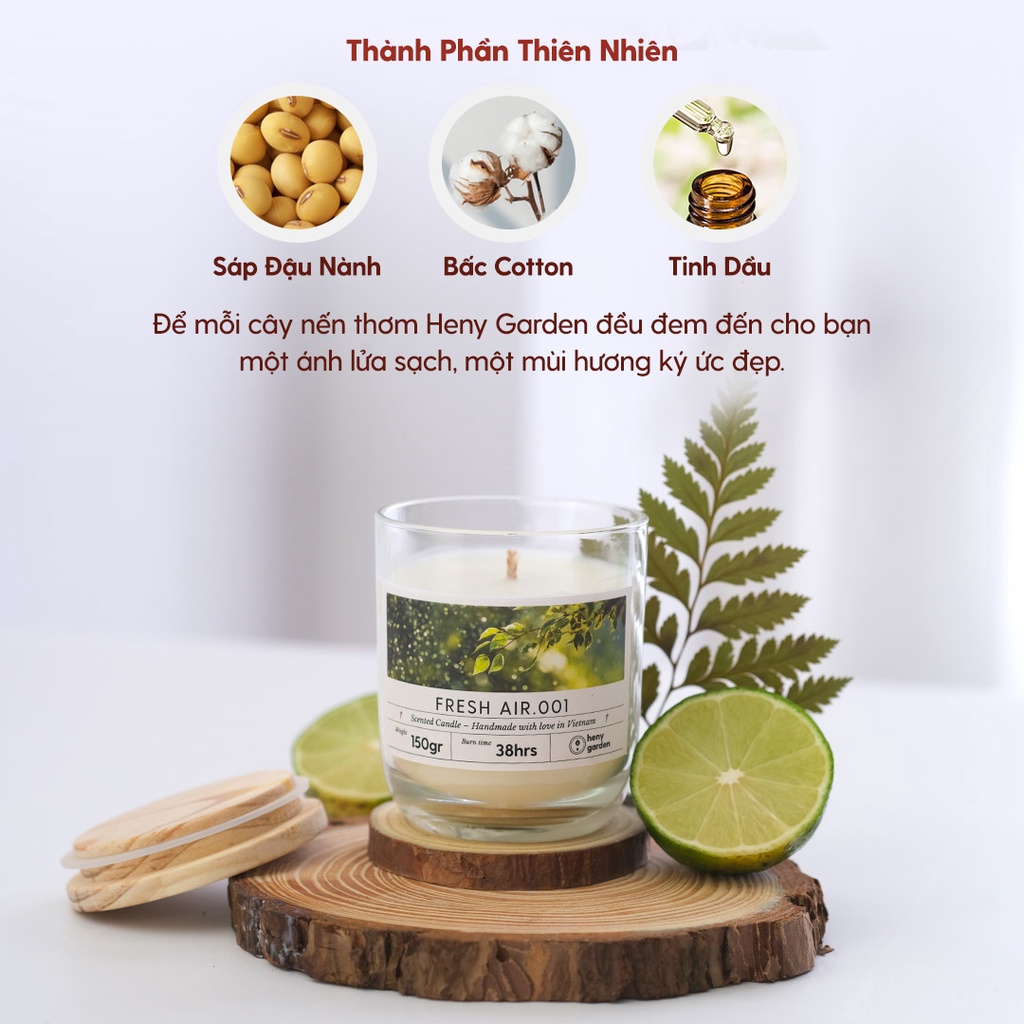 Nến Thơm Thư Giãn Chill &amp; Mùi Hương Dễ Ngủ HENY GARDEN