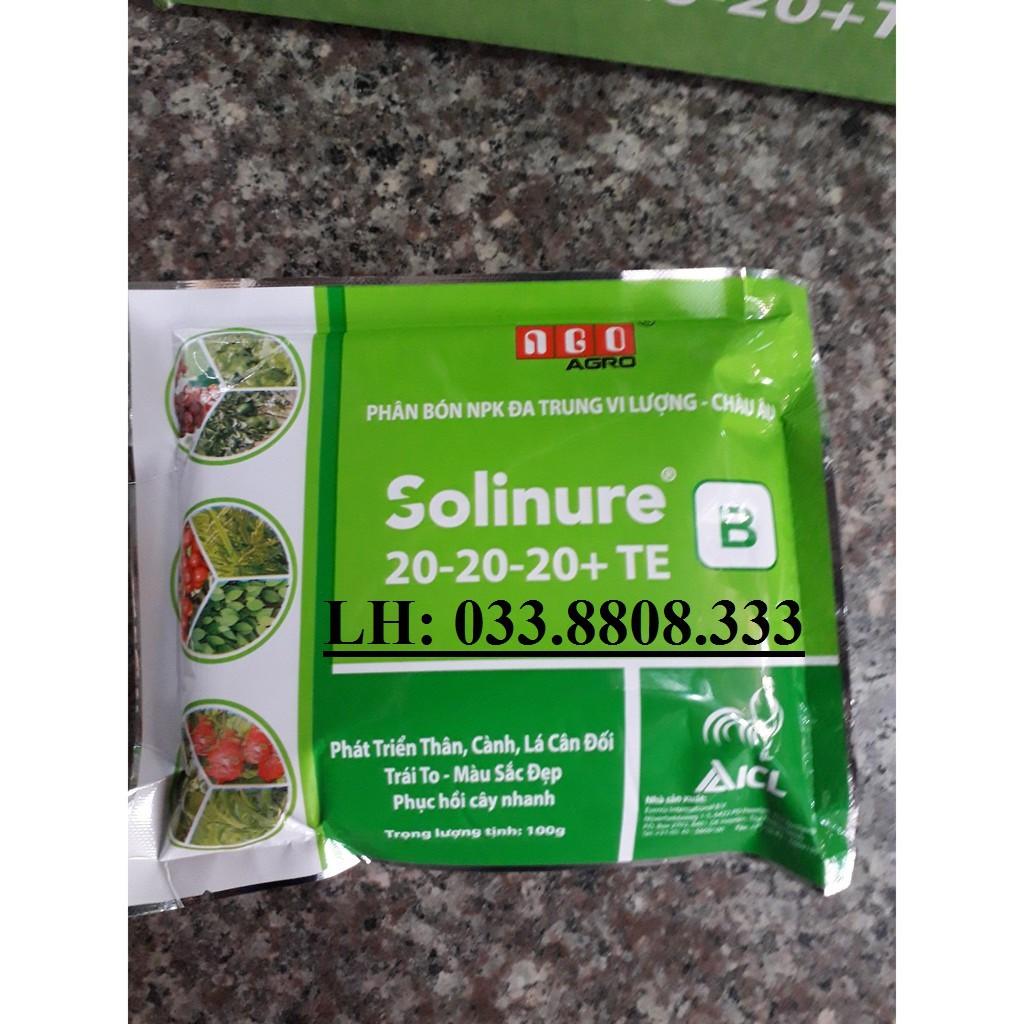 Combo 3 gói Phân bón lá Đa Trung Vi Lượng Canxi Bo 20-20-20 TE
