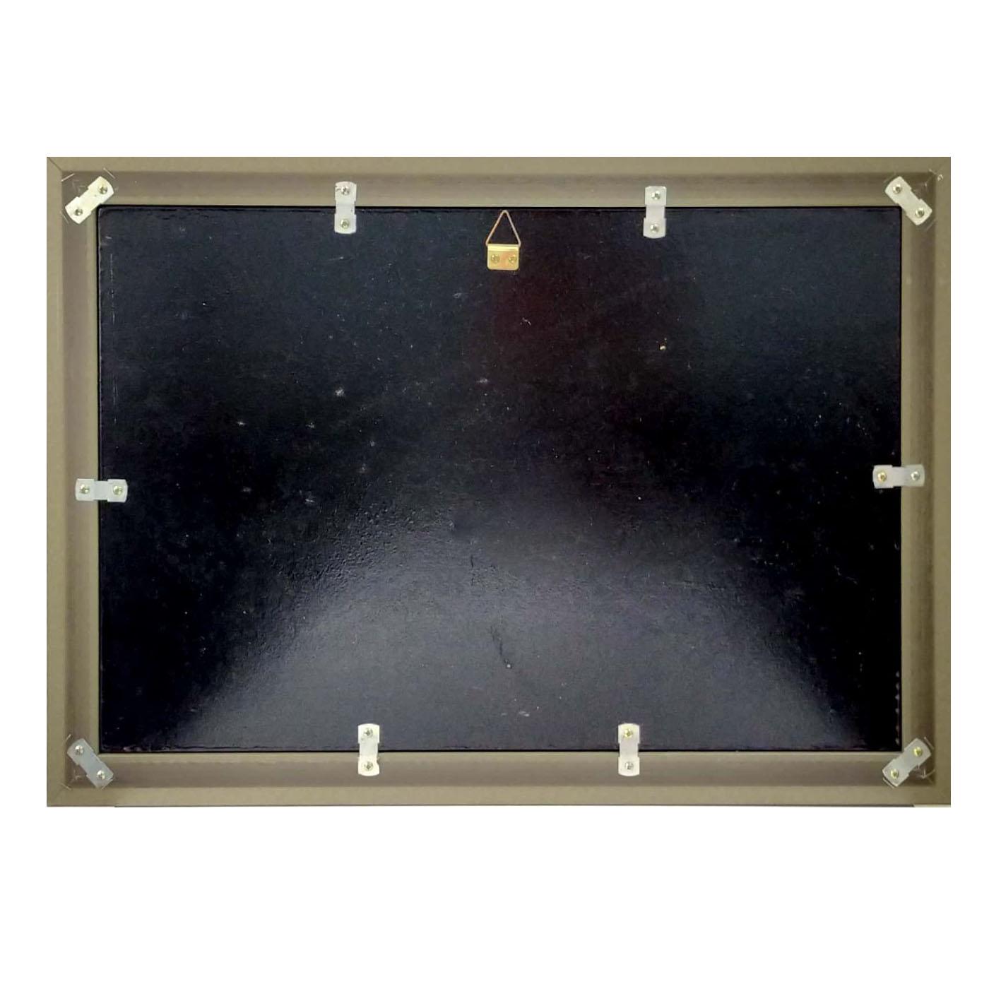 Tranh sơn mài tranh phong thủy đồng quê buổi sớm mai SM00010 60x40cm