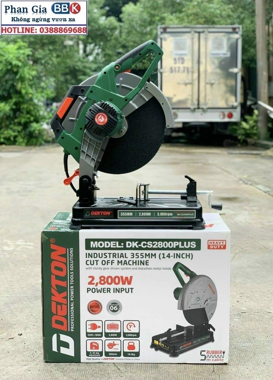 Máy Cắt Sắt 355MM Dekton DK-2800PLUS / 2800W / Dòng Công Nghiệp