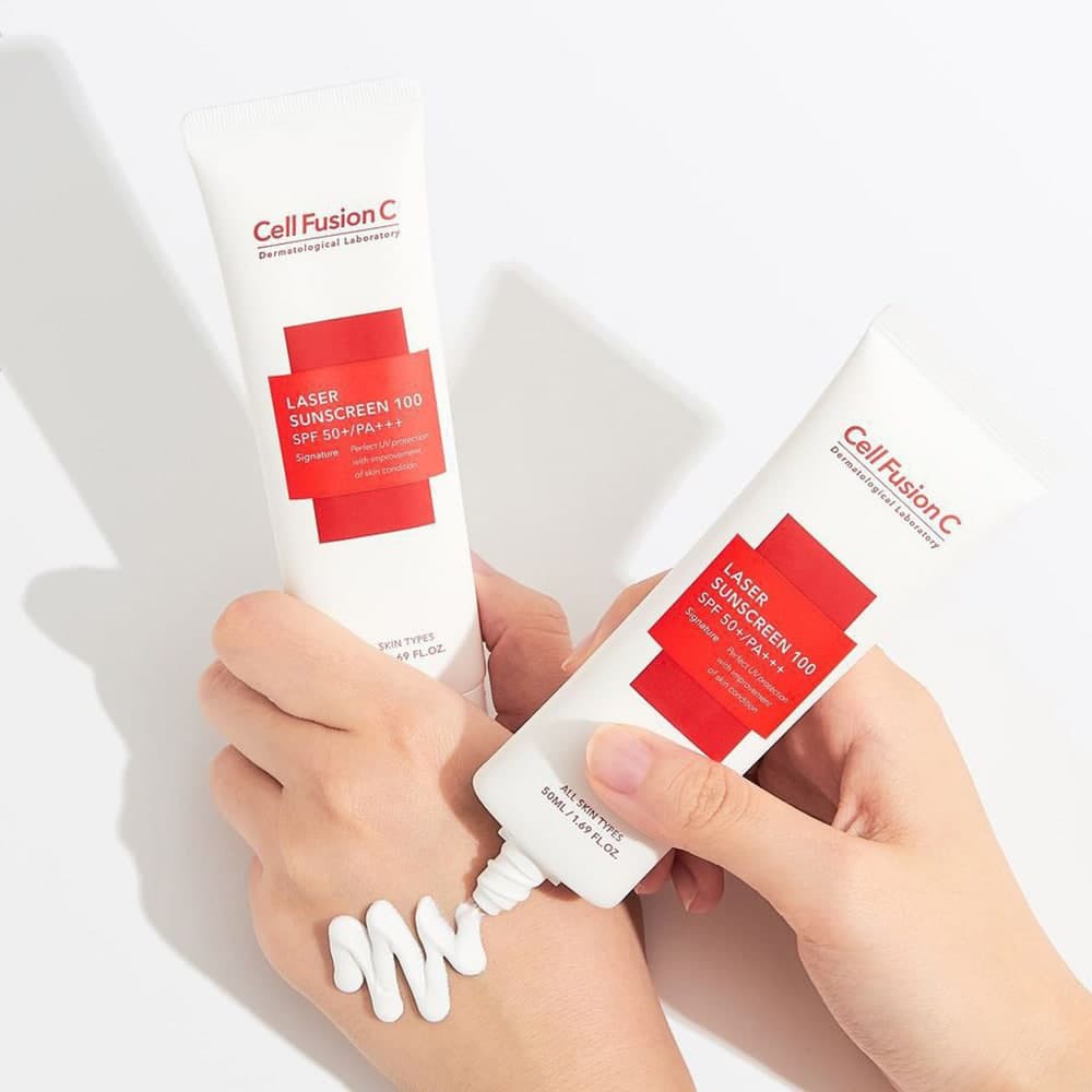 Bộ đôi kem chống nắng Cell Fusion C Laser Sunscreen 100 SPF 50+/PA+++ cho mọi loại da