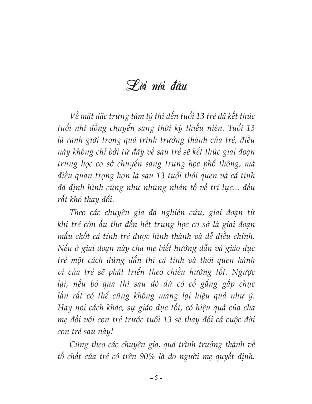 Mẹ Cần Làm Gì Với Con Cái Trước Tuổi 13