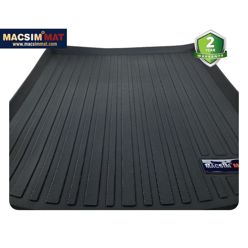 Thảm lót cốp xe ô tô Audi A6 2007-2013 nhãn hiệu Macsim chất liệu TPV cao cấp màu đen