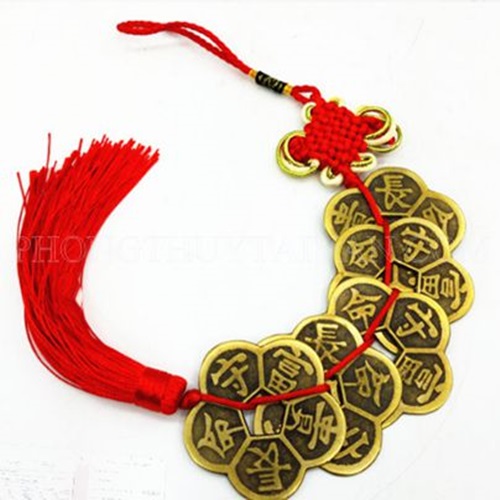 Dây treo Ngũ Phúc Hoa Mai - Cát tường chiêu lộc 40cm