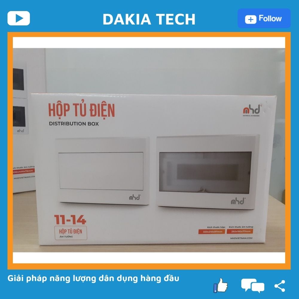 Tủ điện 11-14 Module nhựa ABS âm tường