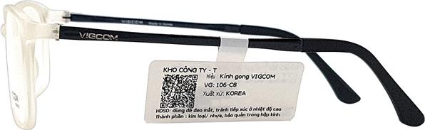 Gọng Kính Thời Trang Vigcom VG106 C8 (52/19/140)