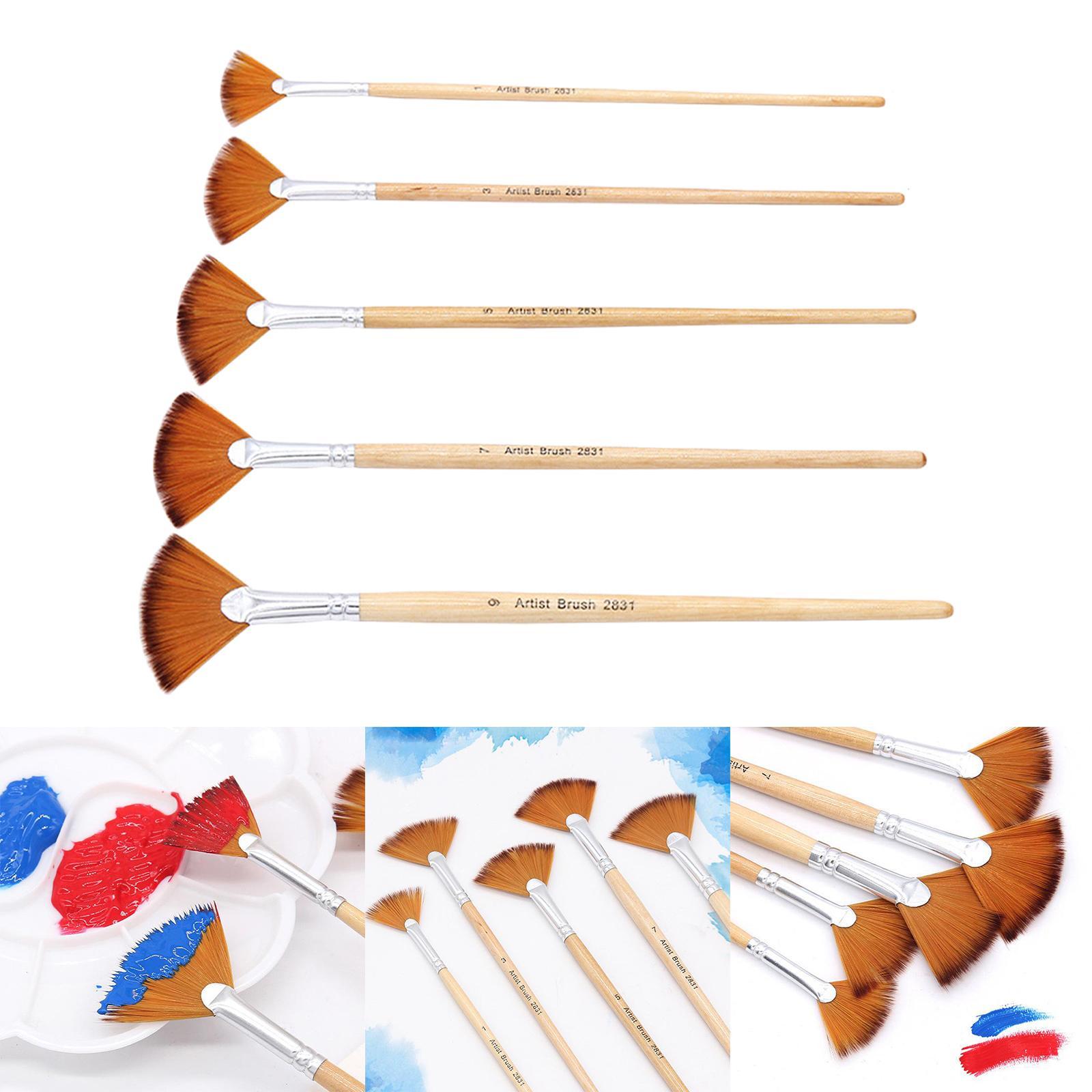 5 Pcs  Paint Brushes Artists Painting  Acrylic Painting