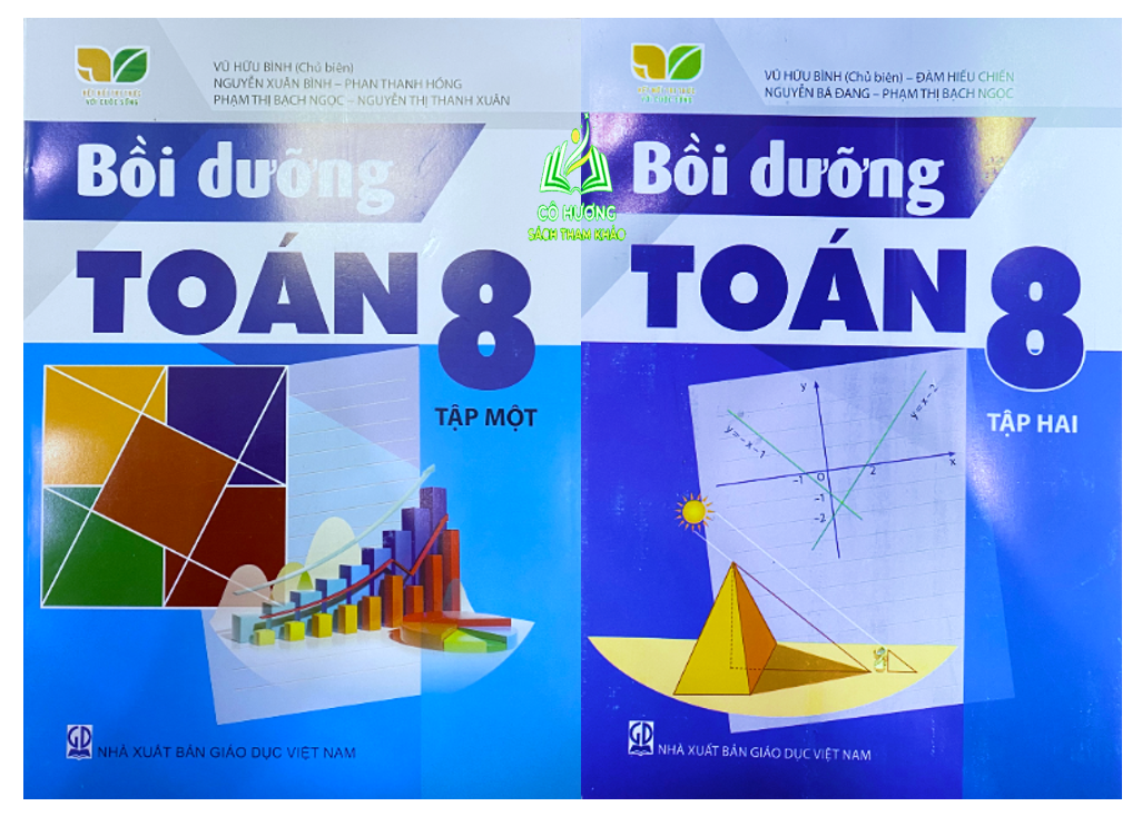 Sách - Combo Bồi dưỡng Toán 8 tập 1 + 2