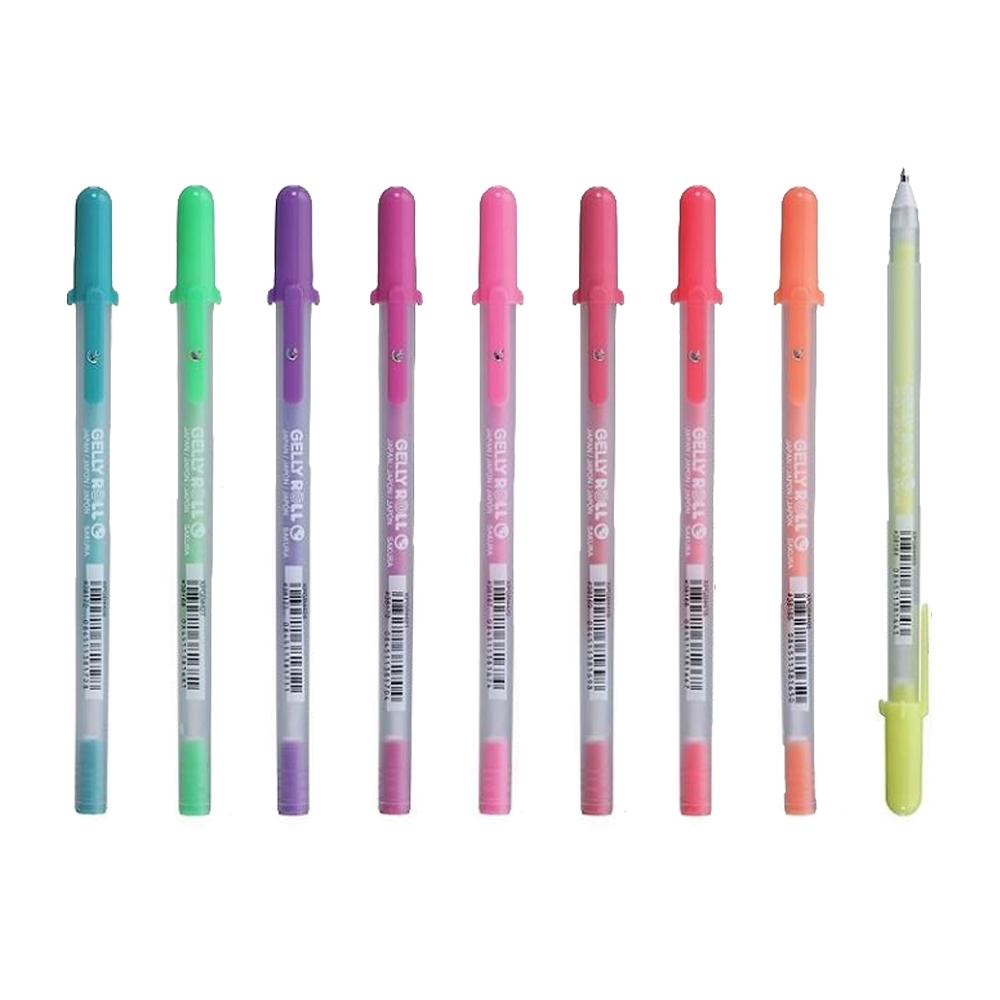 SAKURA - Bút Gel Moonlight 10 VÀNG DẠ QUANG