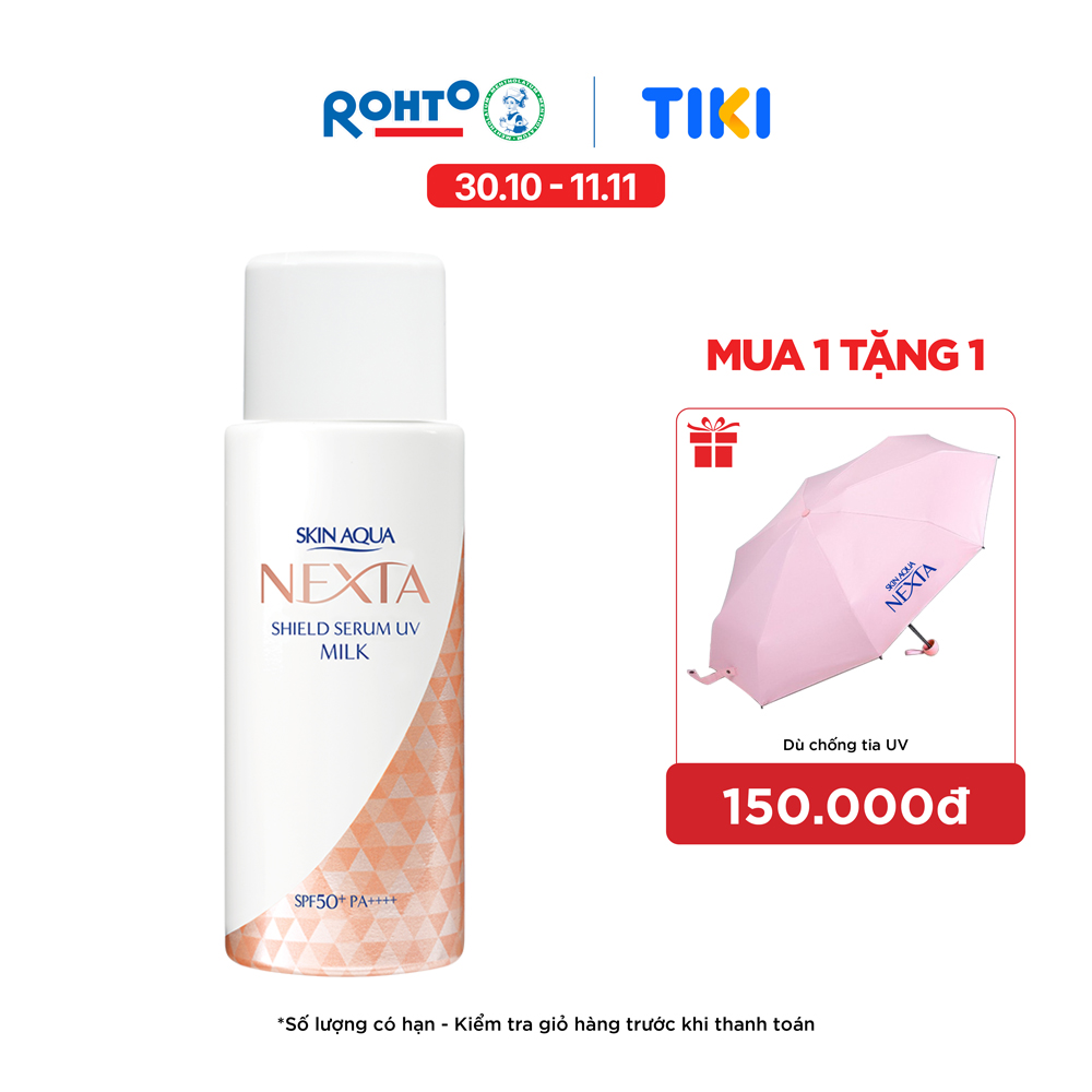 Serum chống nắng ngăn sạm, nám da Skin Aqua Nexta Shield Serum UV Essence SPF50+ PA++++ 50g ( dạng sữa)