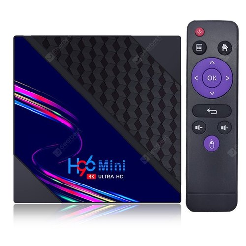 Android tv box Ram 2G  Rom 16G xem phim HD 4K, hỗ trợ tiếng việt H96miniv8