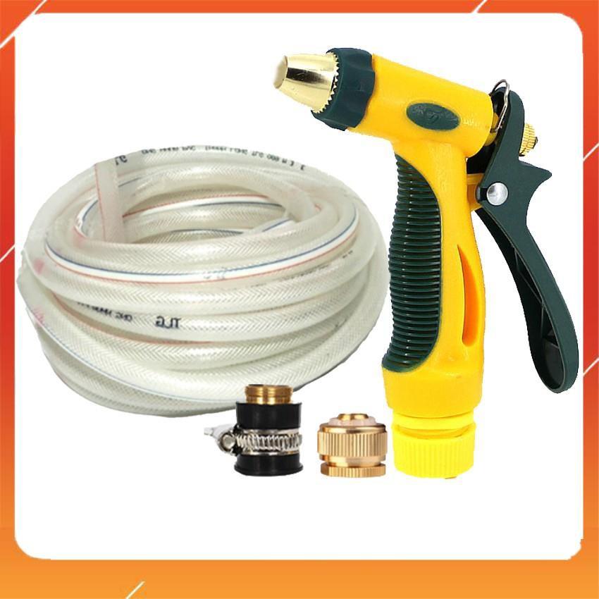 Bộ dây vòi xịt nước rửa xe, tưới cây tăng áp 3 lần,loại 20M 206317