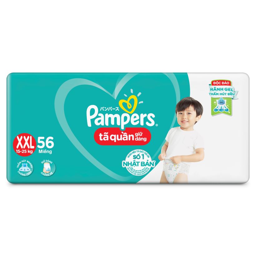 Tã-bỉm quần Pampers Demin 8 XXL56