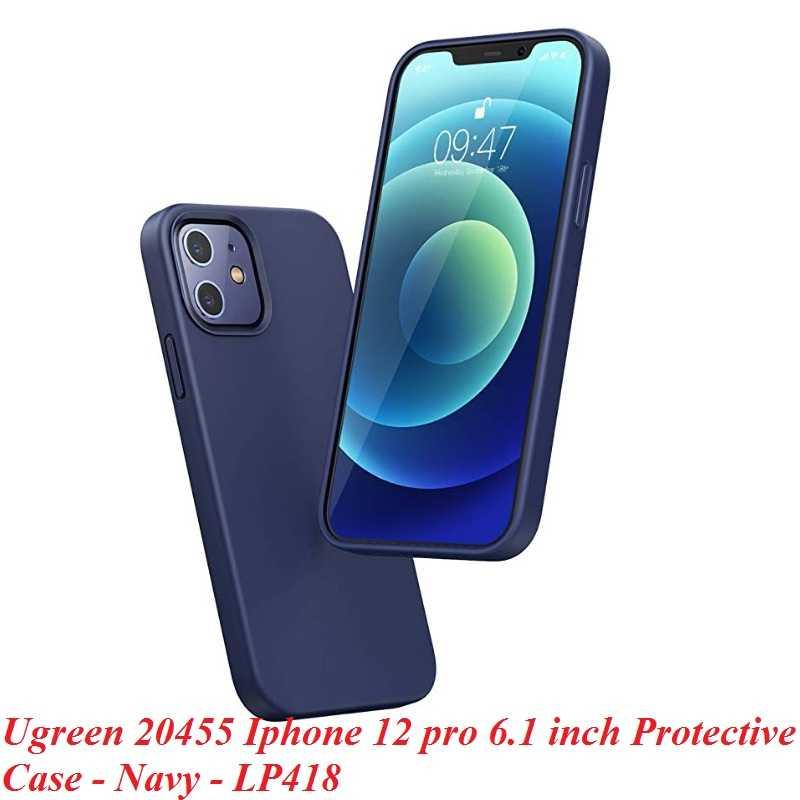 Ugreen UG20455LP418TK Iphone 12 Pro 6.1inch Màu Xanh Navy Ốp Lưng điện thoại Silicone - HÀNG CHÍNH HÃNG