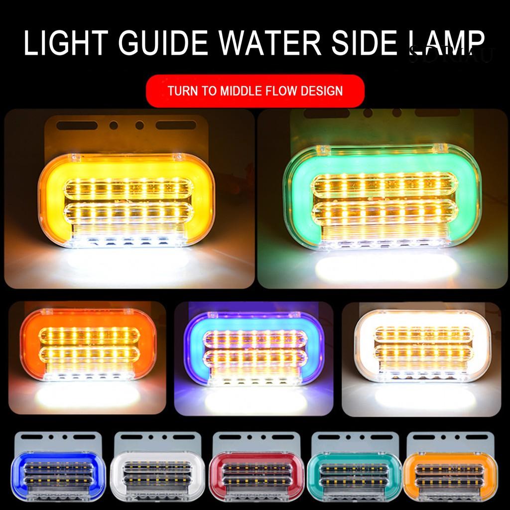 Set 4 Đèn Led 24v 24 Bóng Ip67 Chống Nước Gắn Xe Tải Kèm Phụ Kiện