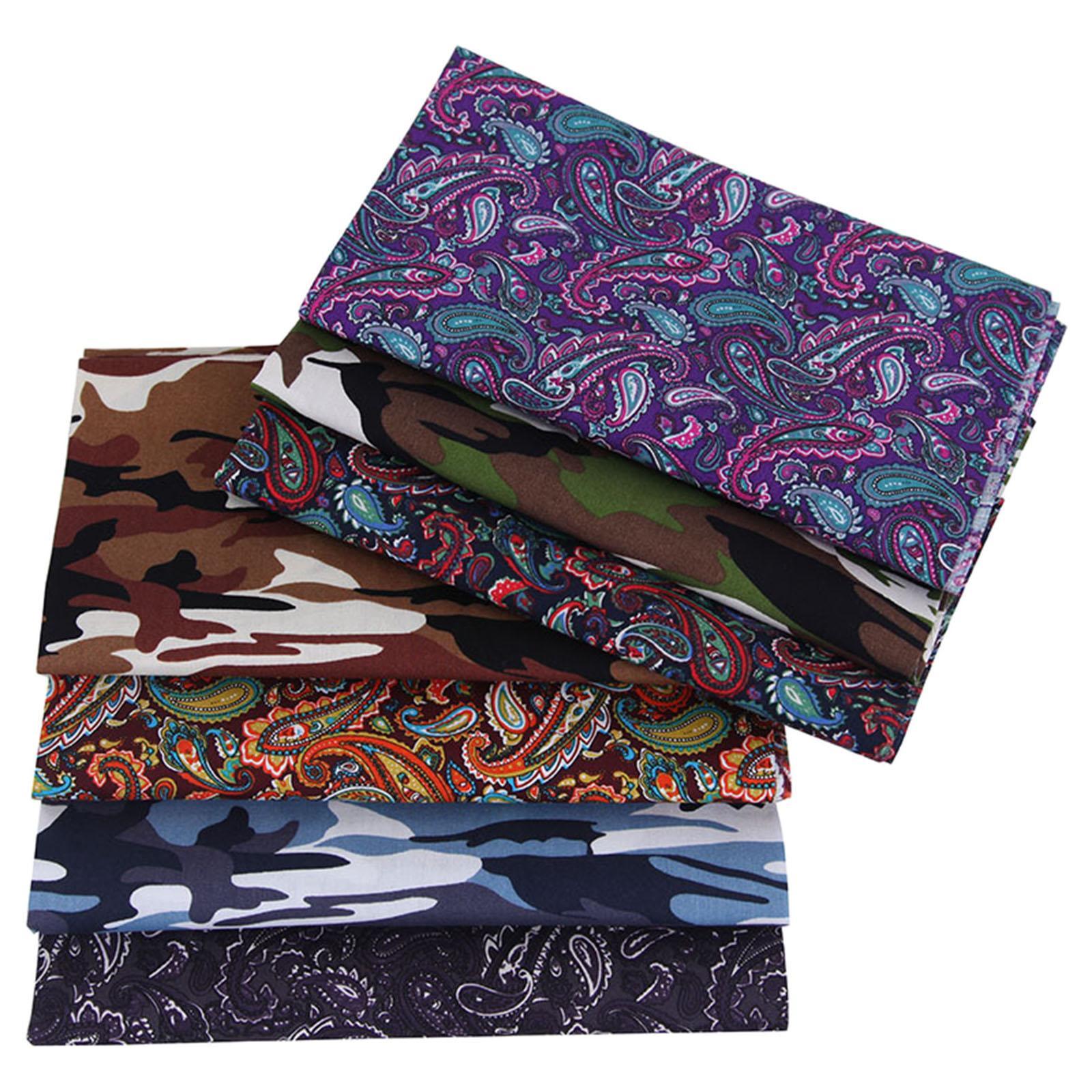 7 Pieces Sewing Fabric Cotton Fabric Handmade Square Fabric for Patchwork