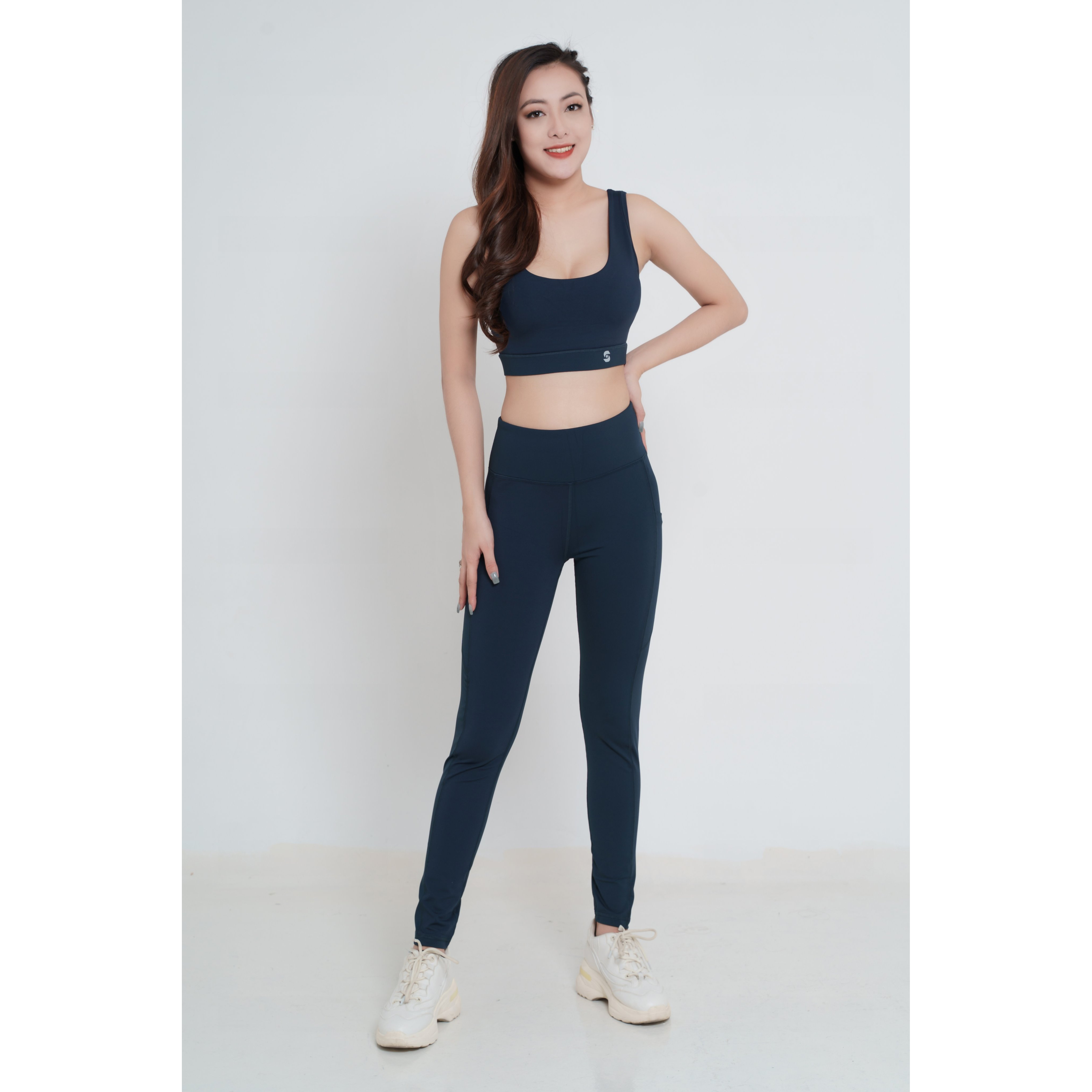 Bộ quần áo thể thao chéo lưng tập Gym, Yoga, Aerobic S40029 (CAO CẤP