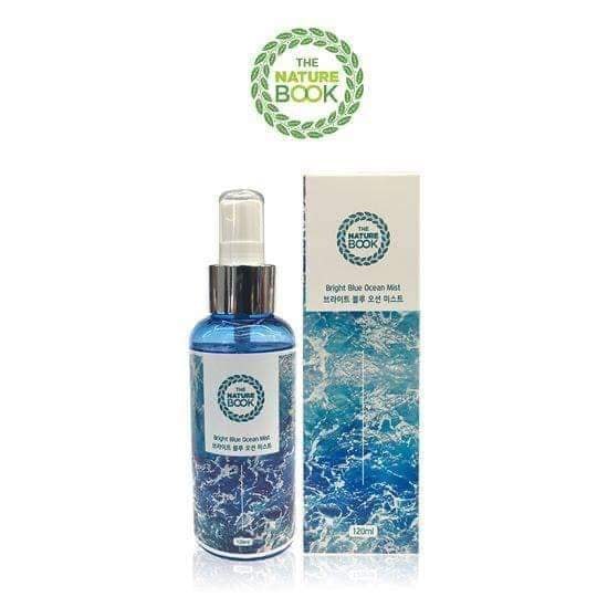 Xịt Khoáng Dưỡng Ẩm Làm Trắng Da The Nature Book The Nature Book Bright Blue Ocean Mist - 120ml