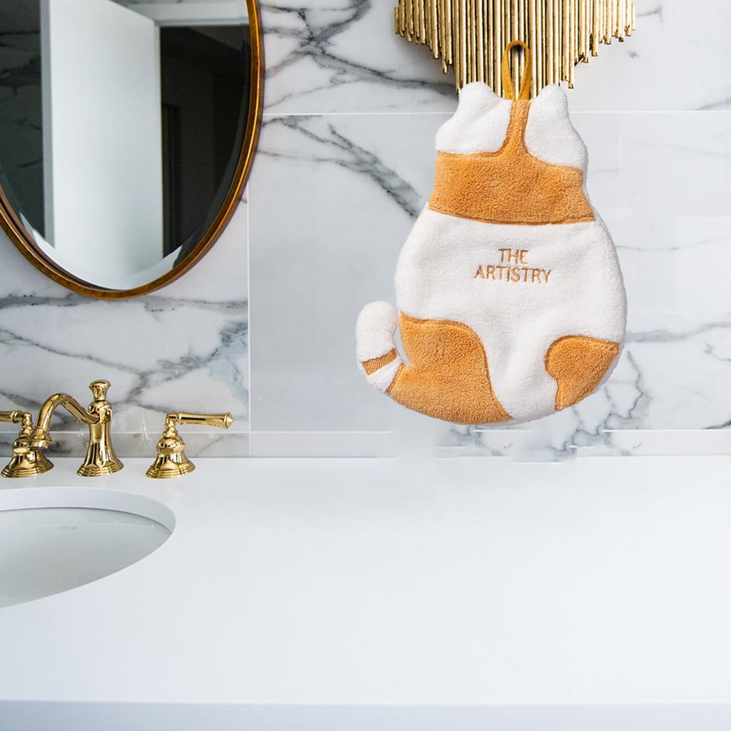 Towel Bath Washcloth Face Towels for Bathroom Yellow