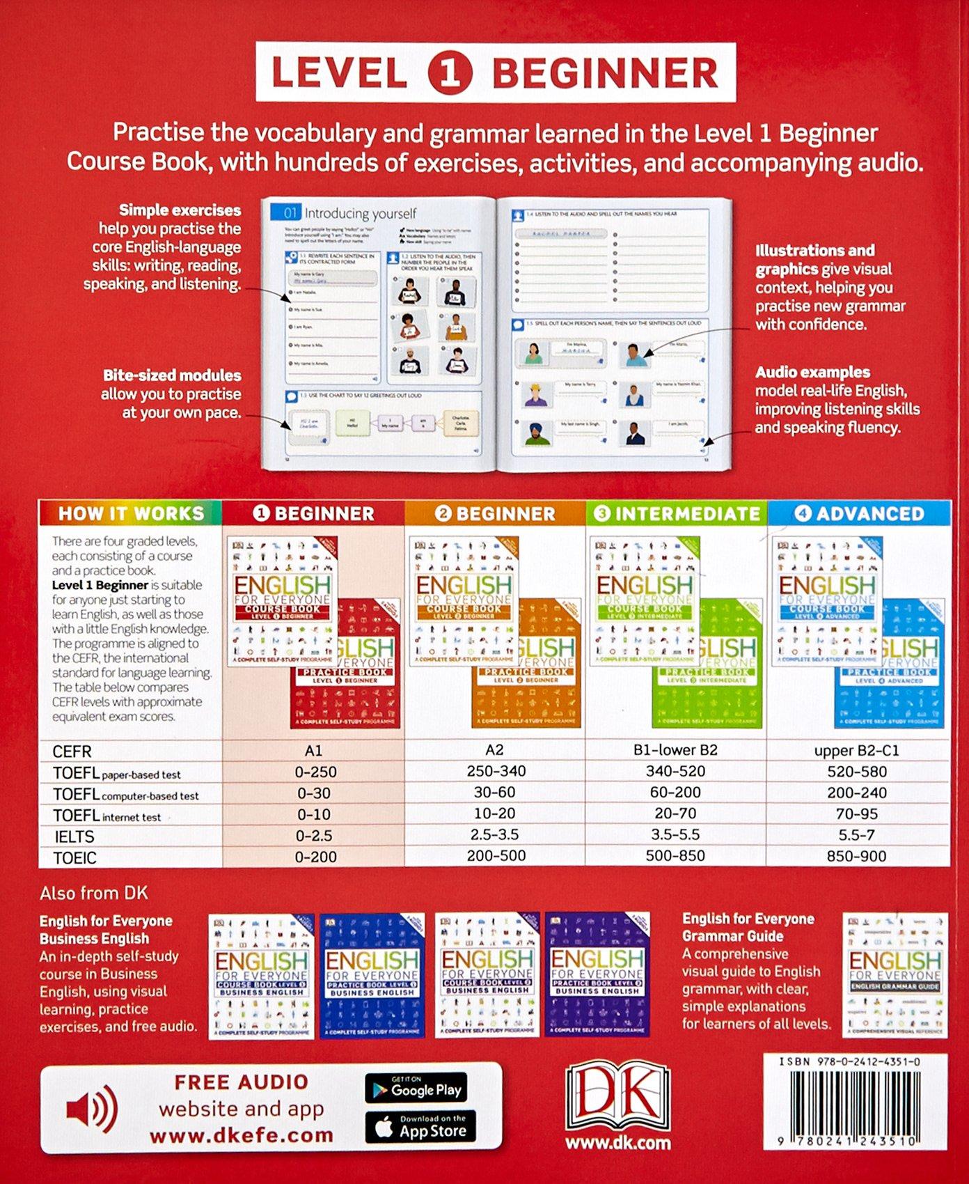 [Hàng thanh lý miễn đổi trả] Sách English for Everyone Practice Book Level 1 Beginner