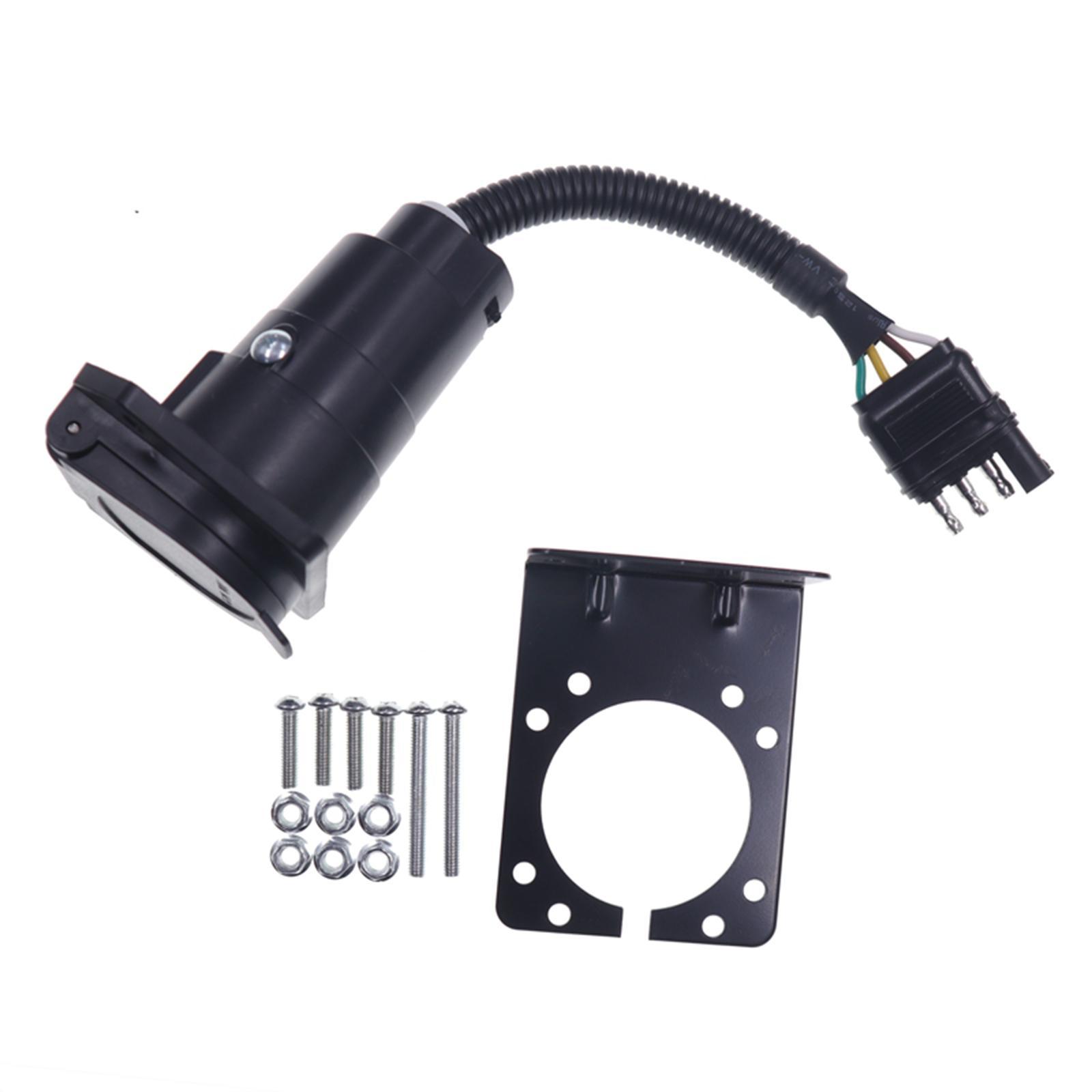 Waterproof Trailer Adapter Plug 4 Pin Pin for Campers Modification