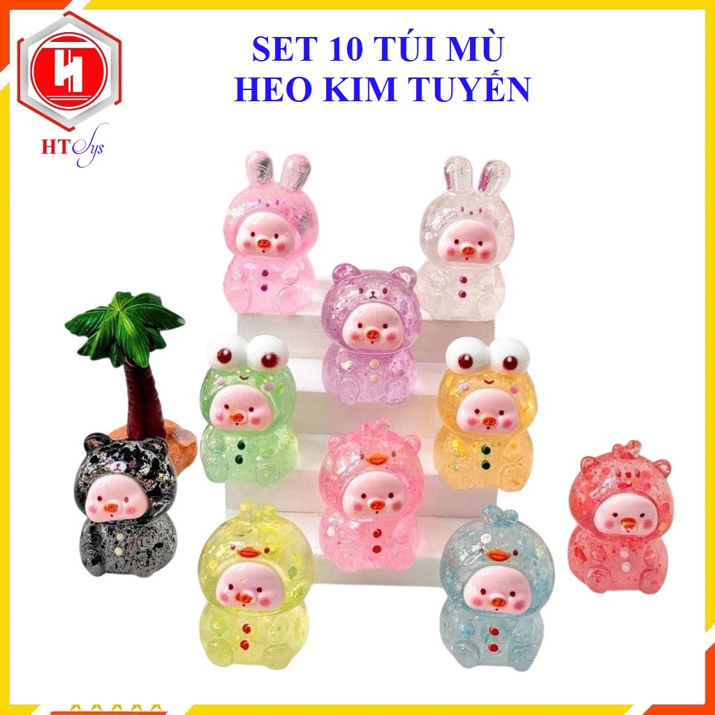 Set 10 Túi Mù To, Túi Mù Heo Kim Tuyến, Túi Mù Tự Xé, Quà Tặng Bất Ngờ, Mẫu Ngẫu Nhiên