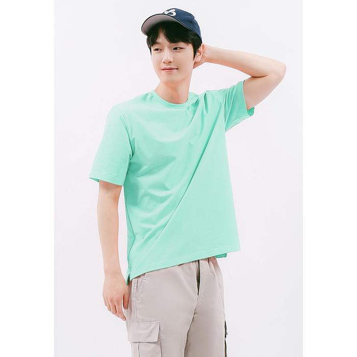 Áo thun trơn cổ tròn nam - Basic plus Round neck t-shirt for men - LM21161001