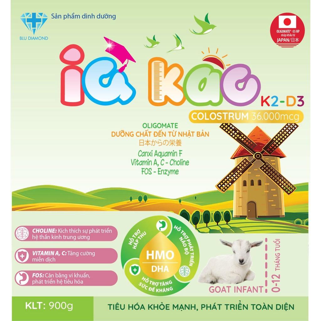 Combo Sữa bột sữa dê IQ KAO Goat Infant giúp bé tiêu hóa khỏe mạnh, phát triển toàn diện hộp 900g