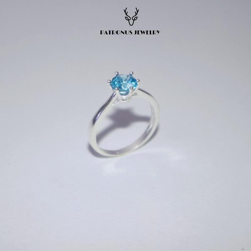 Nhẫn Swiss Topaz Simple NSTS22A Patronus