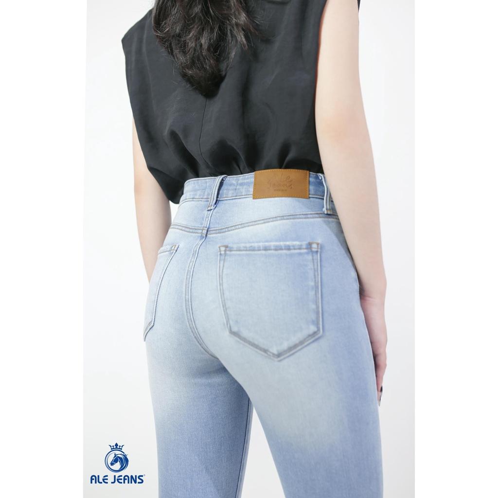 Quần Jeans Nữ ống Loe WFLA002M ALE JEANS -Màu trung cắt lai