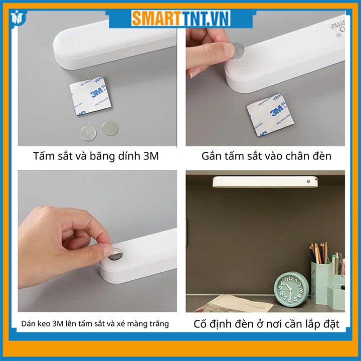 Đèn led cảm ứng tích điện 4000mah dán tường tiện dụng đa năng GB7 cao cấp