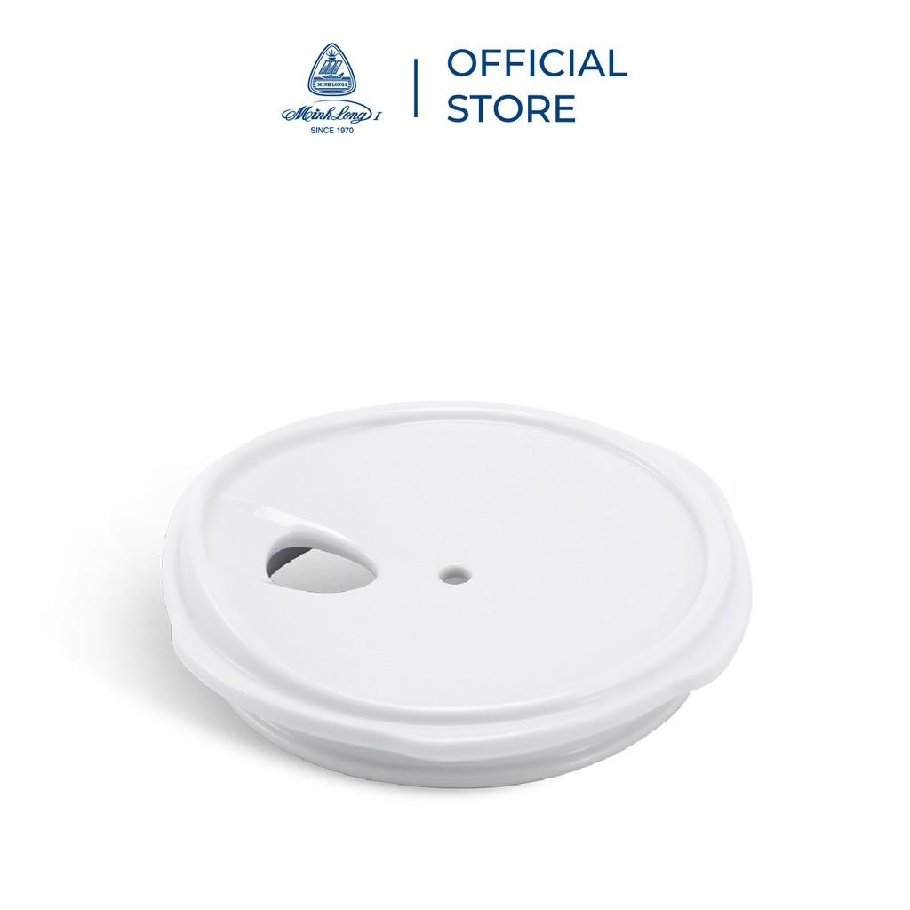 Ly sứ dưỡng sinh Minh Long 0.48 L - nắp ống hút - Red Karakusa