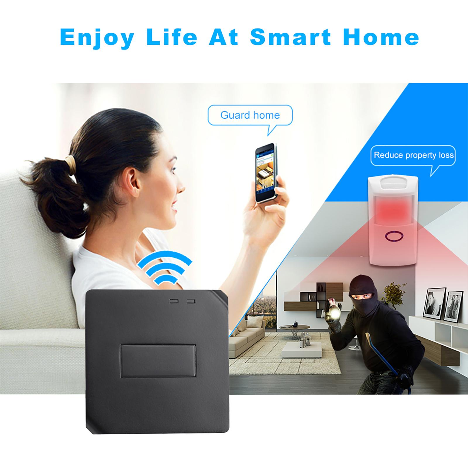 PIR2 Wireless Dual Infrared Detector 433Mhz RF PIR Motion Sensor Smart Home Automation Security Alarm System for Amazon Alexa and Google Home