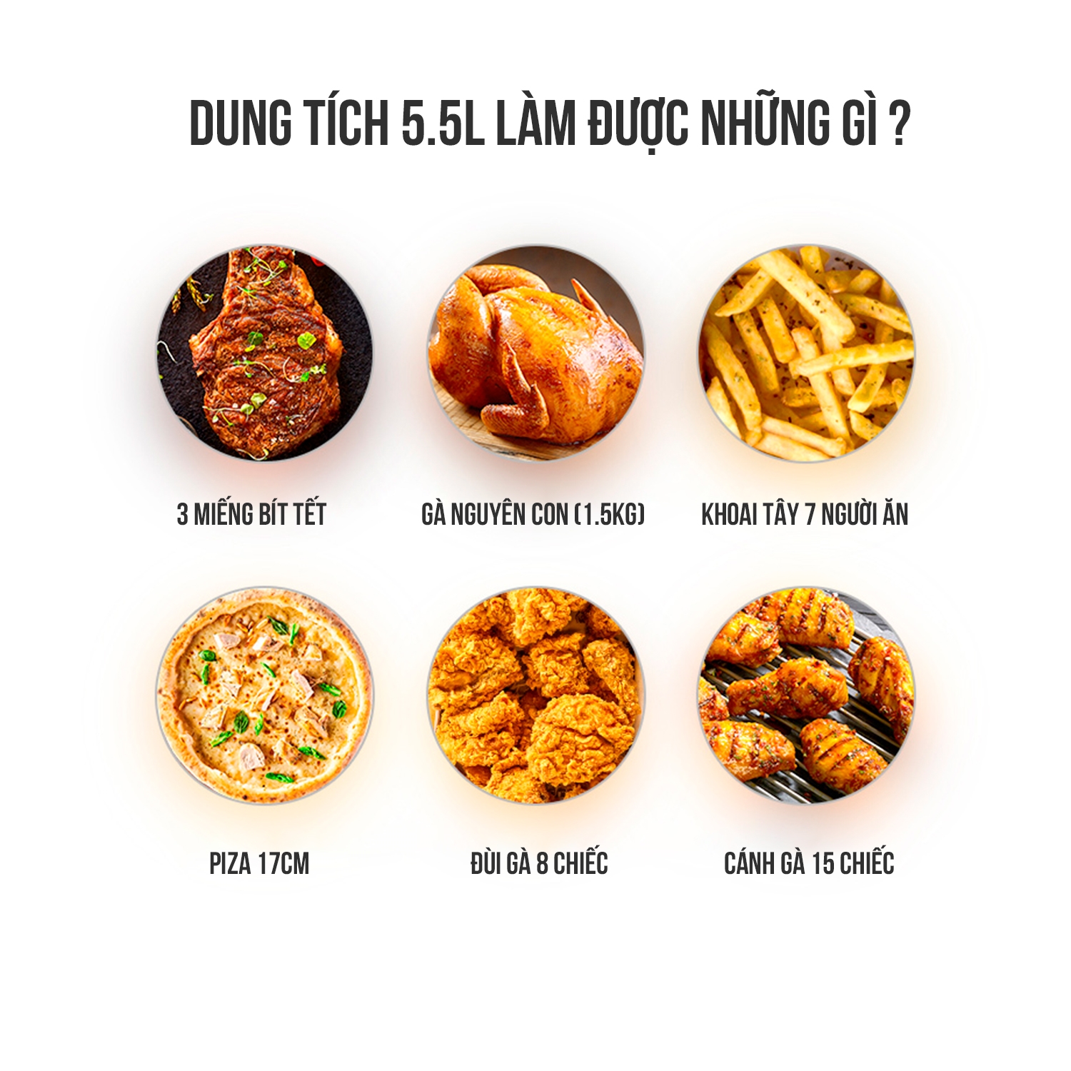 Nồi chiên không dầu Elmich AFE-3946OL 5.5 Lít - Hàng Chính Hãng