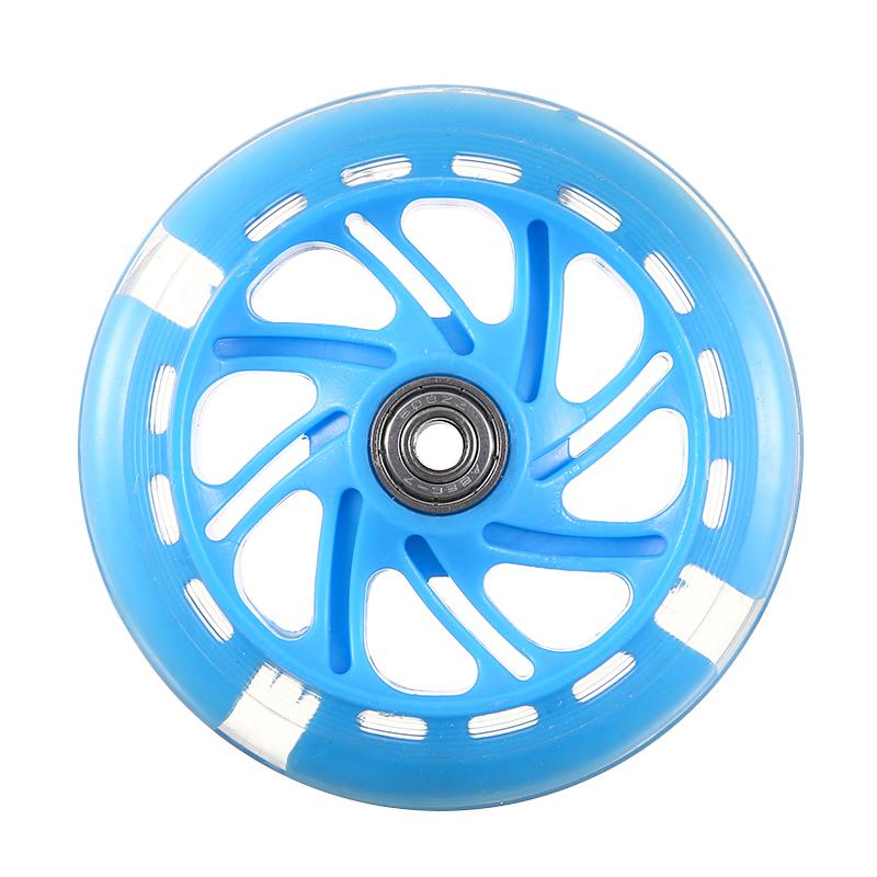 120Mm Trẻ Em Xe Trượt Scooter Bánh Xe Thay Thế Đèn LED Nhấp Nháy Bánh Xe W/ Vòng Bi ABEC-7 Cho Bé Xe Ô Tô Bánh Xe Color: Pink