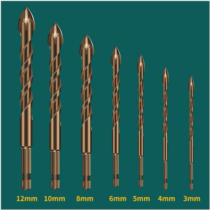 Mũi khoan chữ thập YG6X khoan gạch men, đá, bê tông, kính, nhôm, tấm sắt, gỗ đa năng