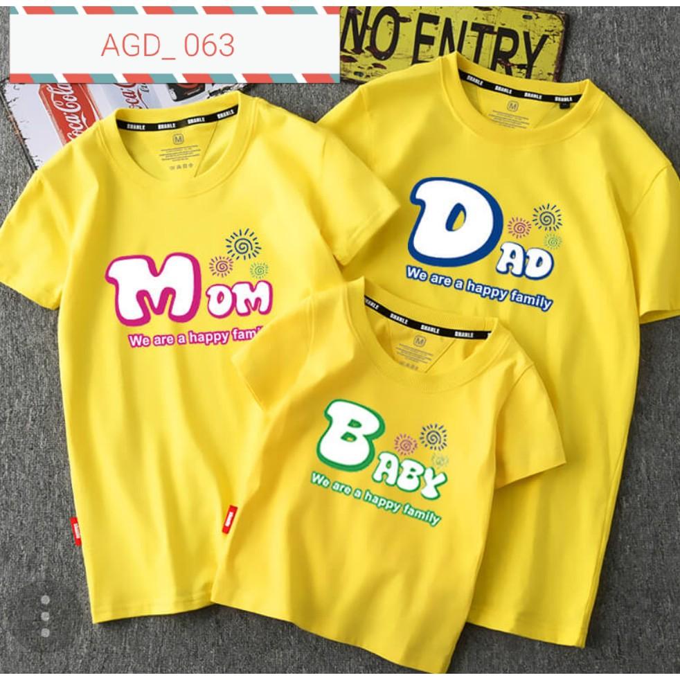 Áo gia đình nhiều màu - MÃ AGD 063