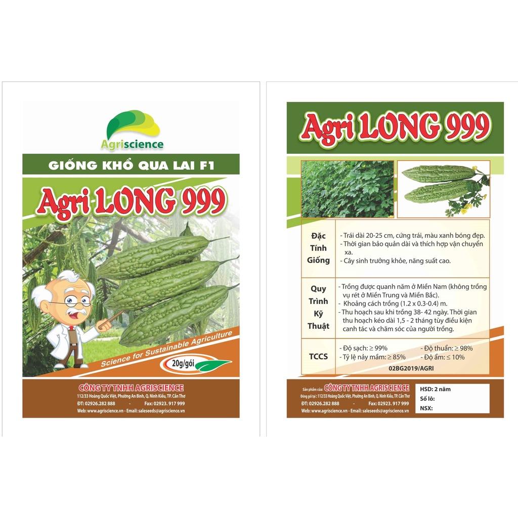 Hạt Giống khổ qua lai F1 - Agri Long 999 ( 1 gói 20gram hơn 120 hạt )