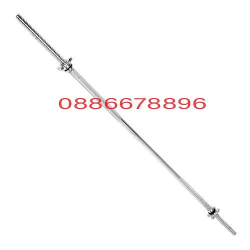 Đòn tạ 120cm thép đặc mạ inox, bền, chắc chắn, được sử dụng cho các bài tập cơ tay, cơ bắp tay và cơ ngực