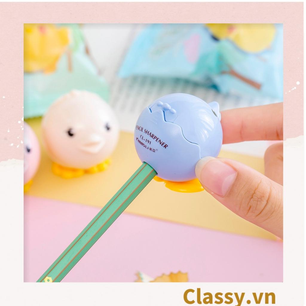 Gọt chì mini Classy hình con chim tròn nhiều màu PK1145