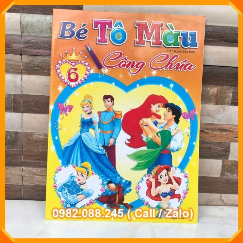 BÉ TẬP TÔ MÀU CÔNG CHÚA