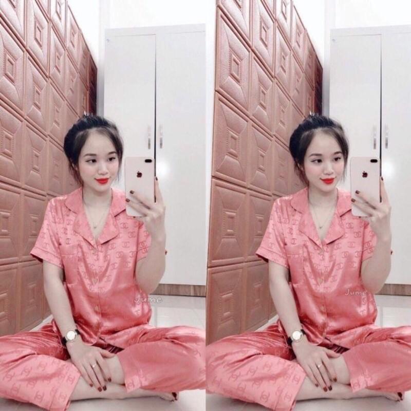 Bộ đồ Pijama lụa ️ Bộ lụa gấm tay ngắn quần dài [ HÀNG ĐẸP CHUẨN