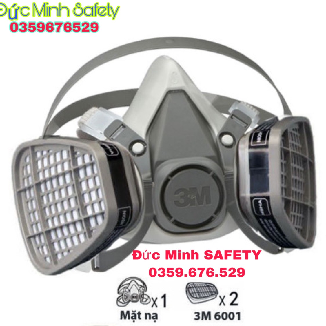 Mặt nạ chống độc 2 phin lọc