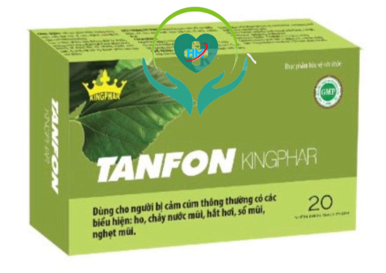 Viên uống giải cảm Tanfon Kingphar, hộp 20v, dùng cho người bị cảm cúm